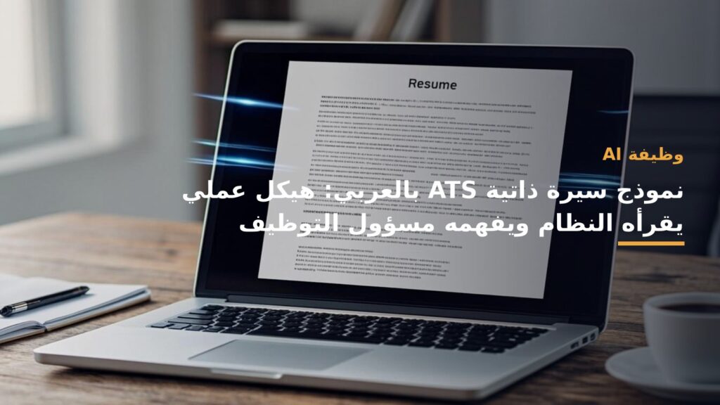 صورة غلاف: نموذج سيرة ذاتية ATS بالعربي: هيكل عملي يقرأه النظام ويفهمه مسؤول التوظيف
