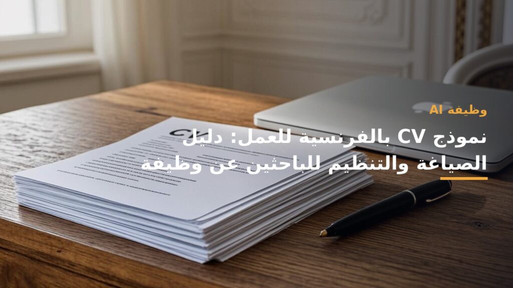 صورة غلاف: نموذج CV بالفرنسية للعمل: دليل الصياغة والتنظيم للباحثين عن وظيفة