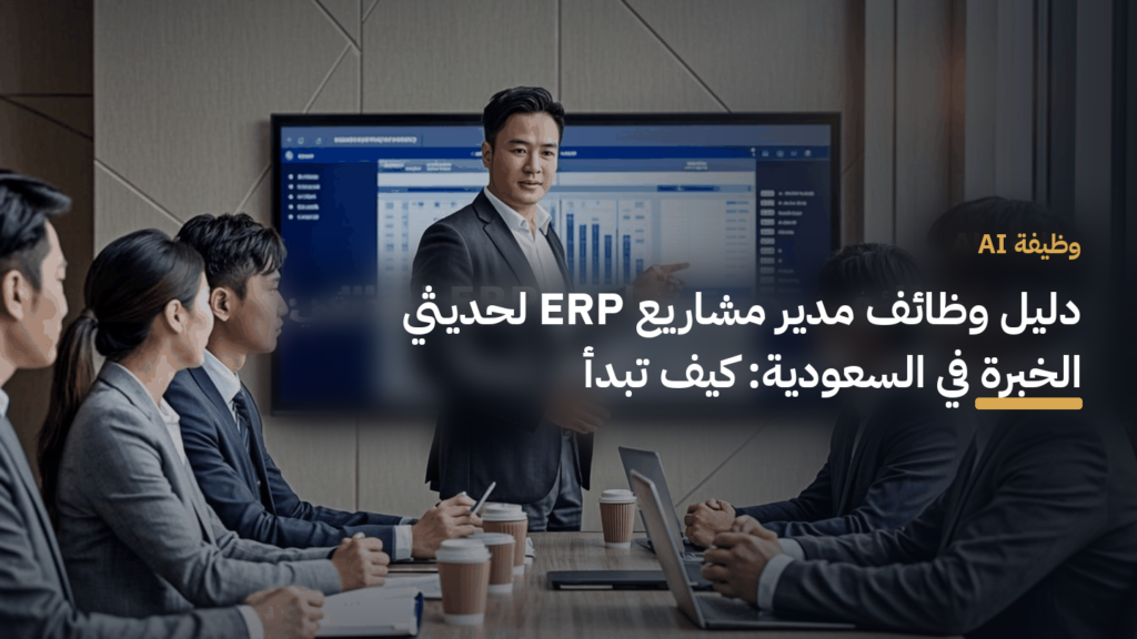 دليل وظائف مدير مشاريع ERP لحديثي الخبرة في السعودية: كيف تبدأ